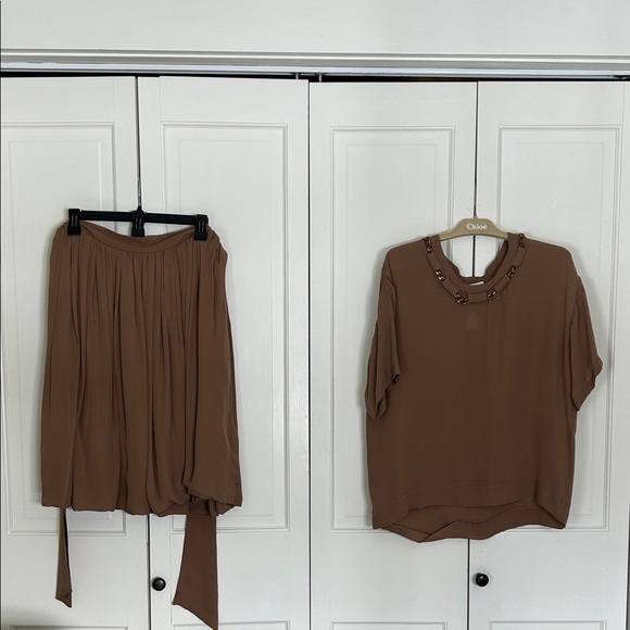 Dresses & Skirts - Chloe 2 Piece silk outfit size EU 38